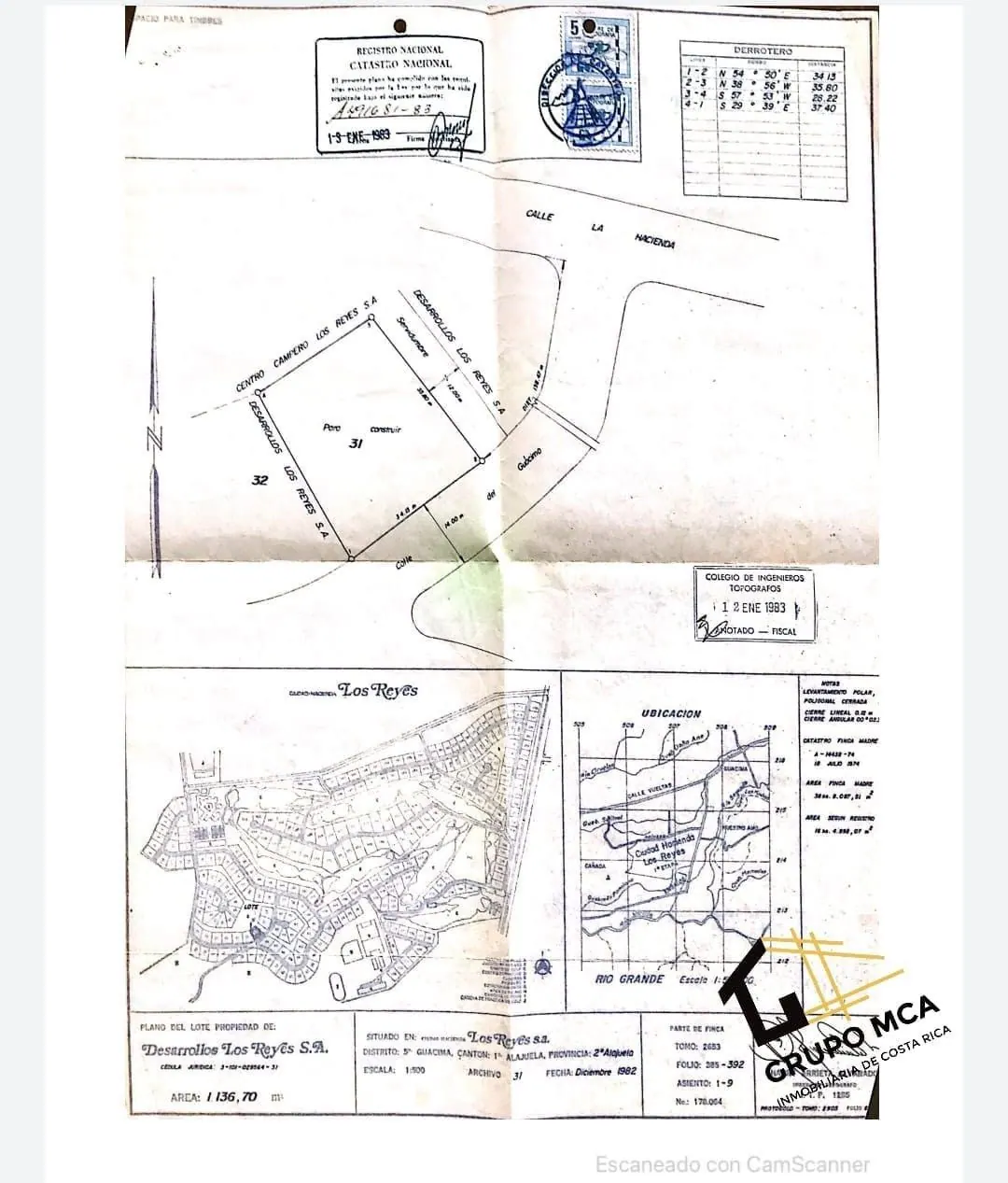 Plano de la propiedad