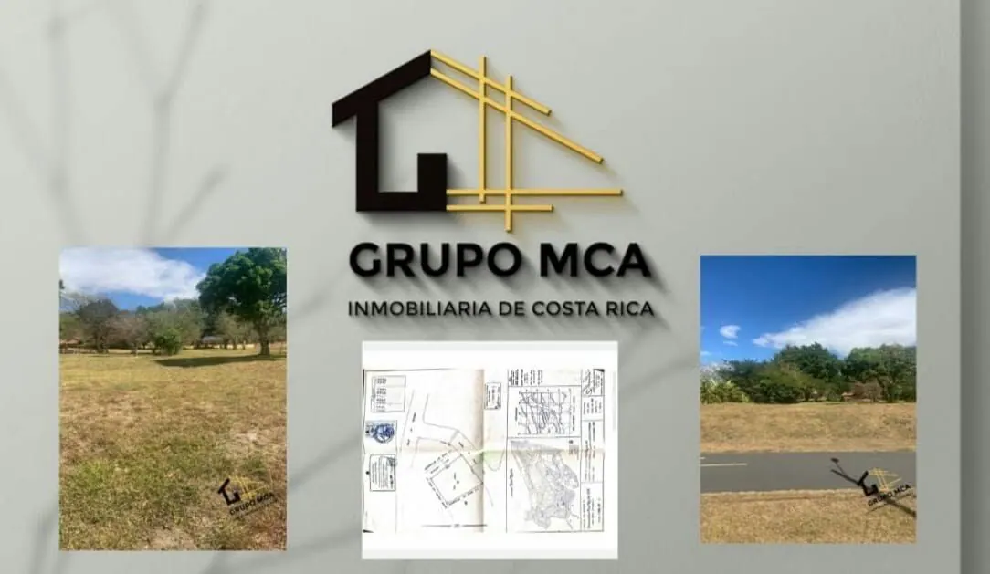 Arte con fotos y plano del lote publicado por Grupo MCA