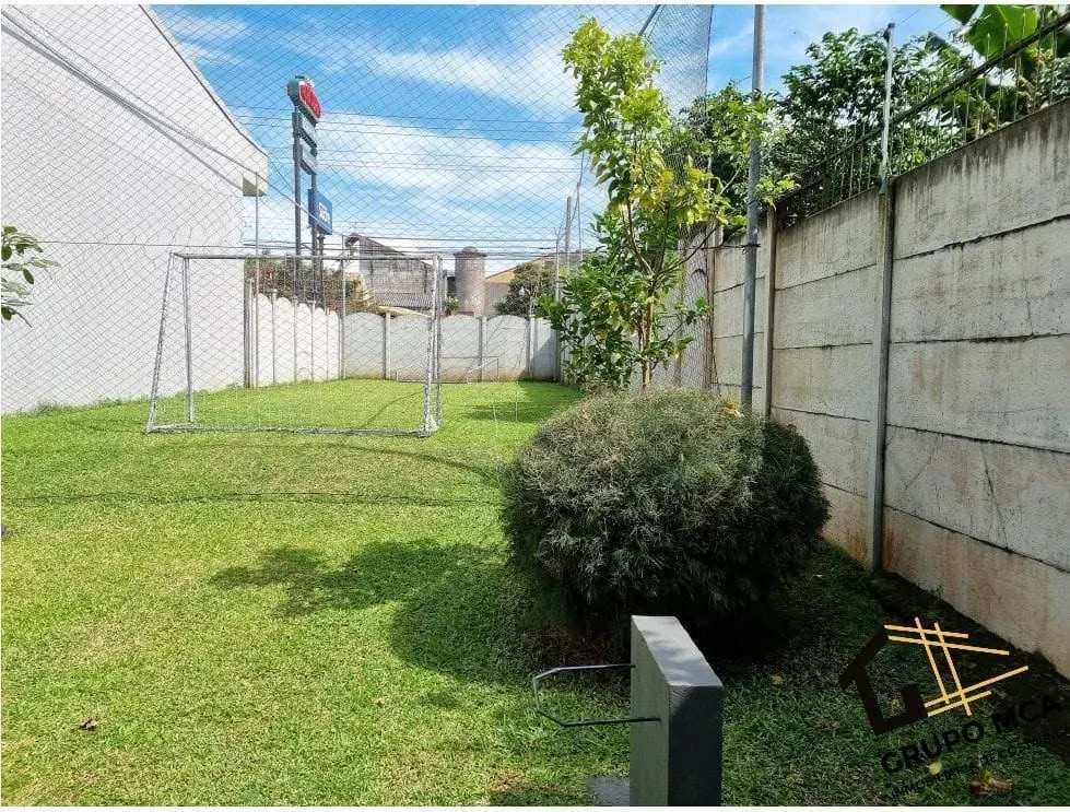 Jardín con tapia
